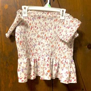 american eagle off shoulder crop top